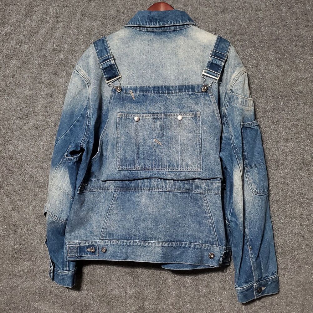 CXC Atelier Jean Jacket Mens L Blue Chore Denim Grunge Overall Style Y2K Retro